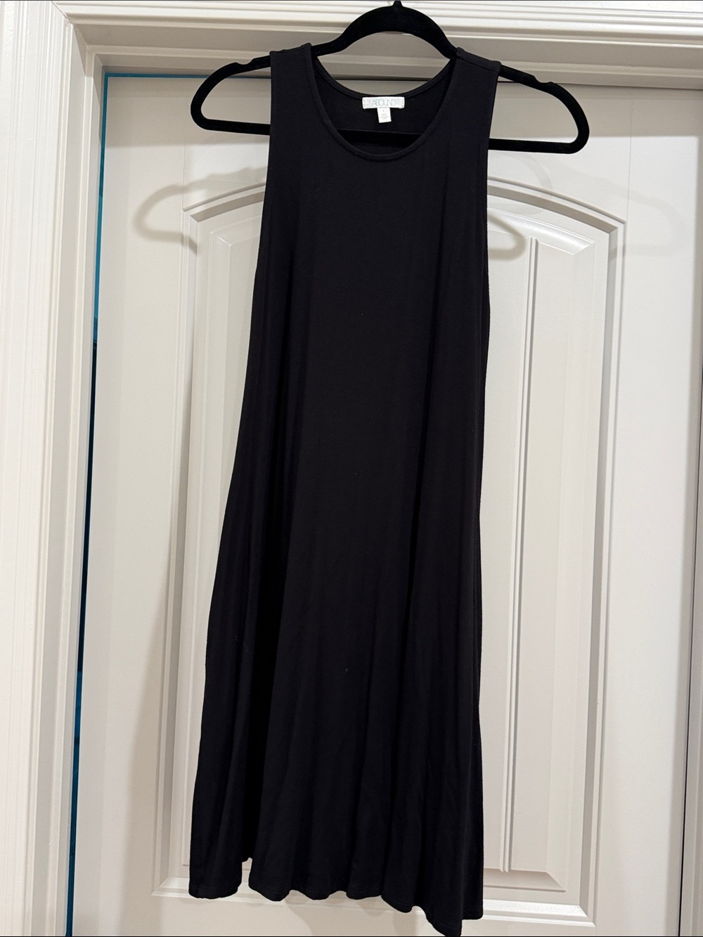 Abound Black Tank A-Line Midi Dress